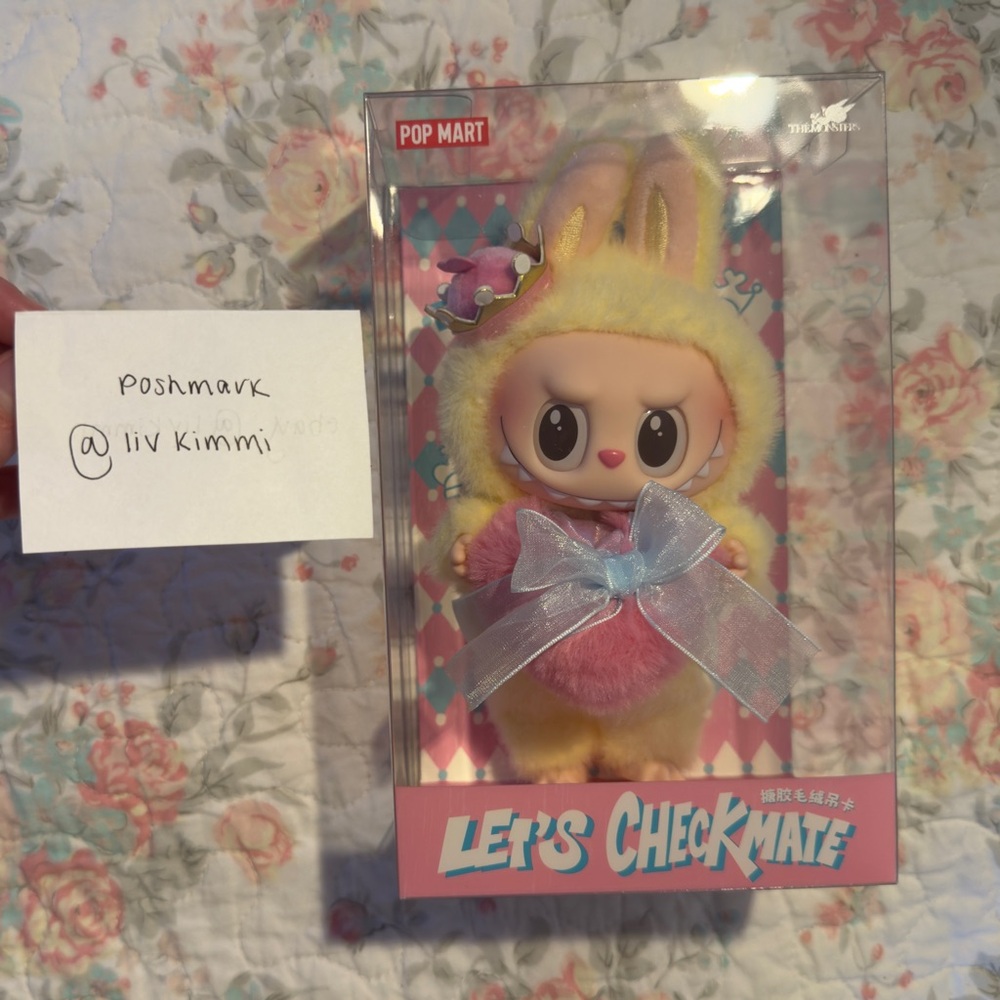 Popmart Labubu “Let’s Checkmate” Plush Keychain Unopened & Authentic
